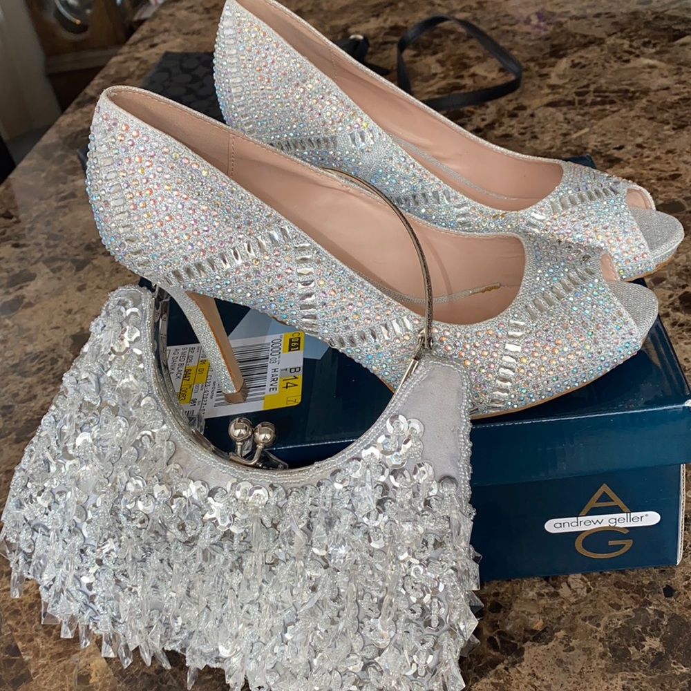 Heels with matching purse